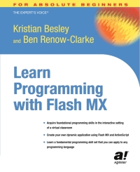 Imagen de portada: Learn Programming with Flash MX 9781590592410