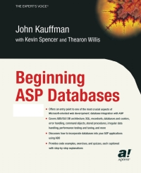 Cover image: Beginning ASP Databases 9781590592496