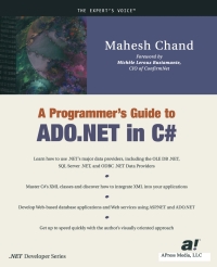 Cover image: A Programmer’s Guide to ADO.NET in C# 9781893115392