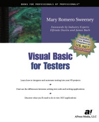 Cover image: Visual Basic for Testers 9781893115538