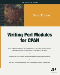 Cover image: Writing Perl Modules for CPAN 9781590590188