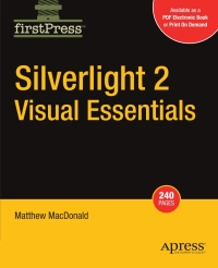 Cover image: Silverlight 2 Visual Essentials 9781430215820