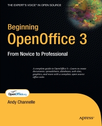 صورة الغلاف: Beginning OpenOffice 3 9781430215905