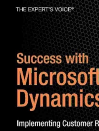 Cover image: Success with Microsoft Dynamics CRM 4.0 9781430216049