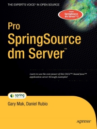 Omslagafbeelding: Pro SpringSource dm Server 9781430216407