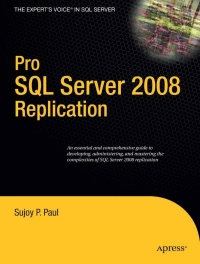 Cover image: Pro SQL Server 2008 Replication 9781430218074