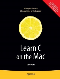 Titelbild: Learn C on the Mac 9781430218098