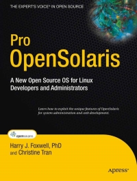 Cover image: Pro OpenSolaris 9781430218913