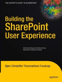 Imagen de portada: Building the SharePoint User Experience 9781430218968