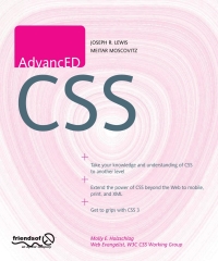 صورة الغلاف: AdvancED CSS 9781430219323