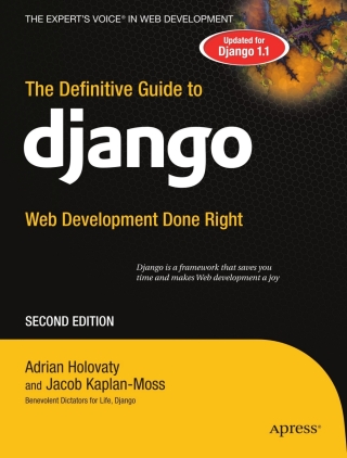 Cover image: The Definitive Guide to Django 2nd edition 9781430219361