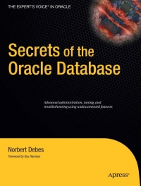 Imagen de portada: Secrets of the Oracle Database 9781430219521