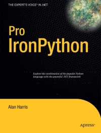 Cover image: Pro IronPython 9781430219620