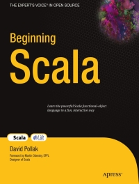 Cover image: Beginning Scala 9781430219897