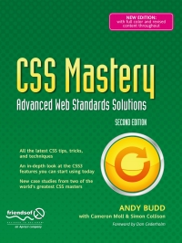 Imagen de portada: CSS Mastery 2nd edition 9781430223979