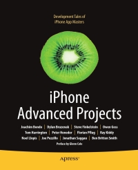 Immagine di copertina: iPhone Advanced Projects 9781430224037