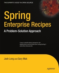 Immagine di copertina: Spring Enterprise Recipes 9781430224976