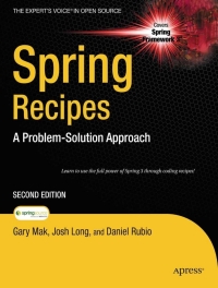 Imagen de portada: Spring Recipes 2nd edition 9781430224990