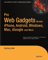 Immagine di copertina: Pro Web Gadgets for Mobile and Desktop 9781430225515