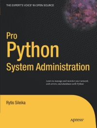 Cover image: Pro Python System Administration 9781430226055