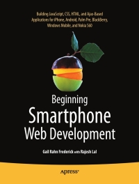Immagine di copertina: Beginning Smartphone Web Development 9781430226208