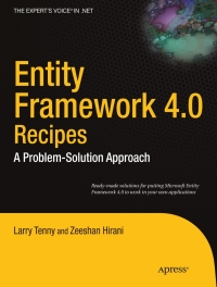 Imagen de portada: Entity Framework 4.0 Recipes 9781430227038
