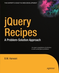 Cover image: jQuery Recipes 9781430227090