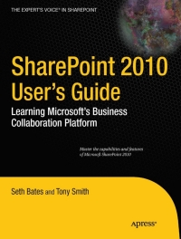 Cover image: SharePoint 2010 User's Guide 3rd edition 9781430227632