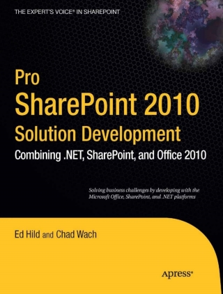 Imagen de portada: Pro SharePoint 2010 Solution Development 9781430227816