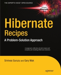 Cover image: Hibernate Recipes 9781430227960