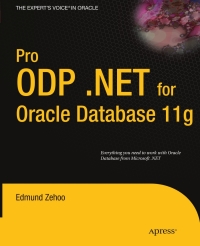 Cover image: Pro ODP.NET for Oracle Database 11g 9781430228202