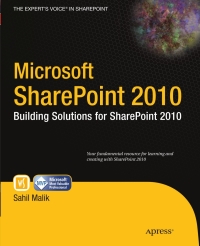 Cover image: Microsoft SharePoint 2010 9781430228653