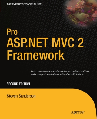 Cover image: Pro ASP.NET MVC 2 Framework 2nd edition 9781430228868