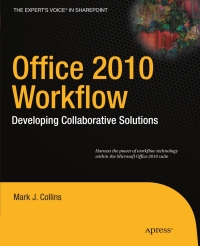 صورة الغلاف: Office 2010 Workflow 9781430229049