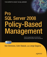 Omslagafbeelding: Pro SQL Server 2008 Policy-Based Management 9781430229100