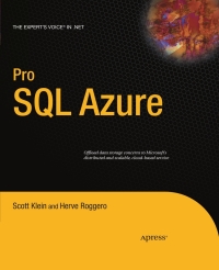 Imagen de portada: Pro SQL Azure 9781430229612