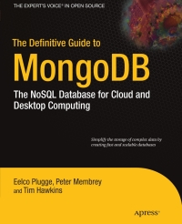 Imagen de portada: The Definitive Guide to MongoDB 9781430230519