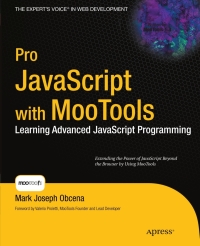 Titelbild: Pro JavaScript with MooTools 9781430230540