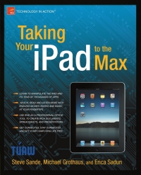 Imagen de portada: Taking Your iPad to the Max 9781430231080