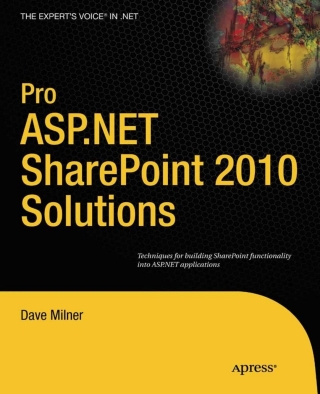 Immagine di copertina: Pro ASP.NET SharePoint 2010 Solutions 9781430231110