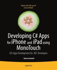 Omslagafbeelding: Developing C# Apps for iPhone and iPad using MonoTouch 9781430231745