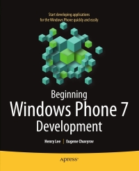 Omslagafbeelding: Beginning Windows Phone 7 Development 9781430232162
