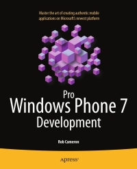 Titelbild: Pro Windows Phone 7 Development 9781430232193