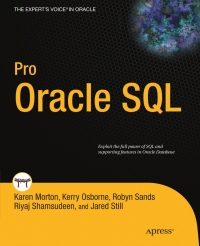 Cover image: Pro Oracle SQL 9781430232285