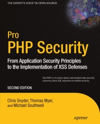 صورة الغلاف: Pro PHP Security 2nd edition 9781430233183