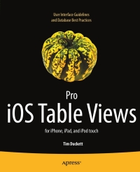 Imagen de portada: Pro iOS Table Views 9781430233480
