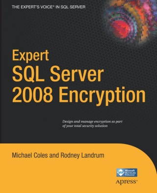 Cover image: Expert SQL Server 2008 Encryption 9781430224648