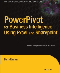 Imagen de portada: PowerPivot for Business Intelligence Using Excel and SharePoint 9781430233800