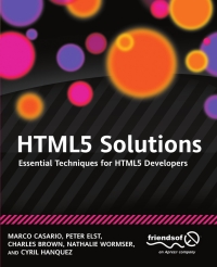 Cover image: HTML5 Solutions 9781430233862