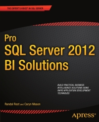 صورة الغلاف: Pro SQL Server 2012 BI Solutions 9781430234883